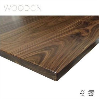 Tvirtos juodos riešutmedžio medienos krašto klijuotos stalviršiai