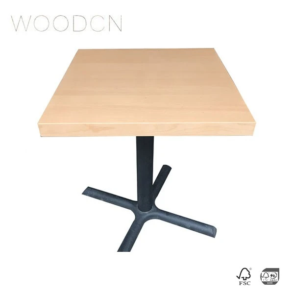 Veneer Oak Wood Leather Dining Table Top