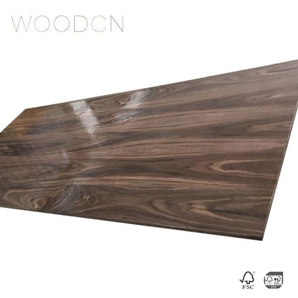 Wholesale Leather Walnut Wood Veneer Office Desk Top