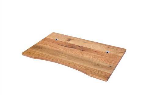 Balto ąžuolo briaunos klijuotas biuro stalviršis